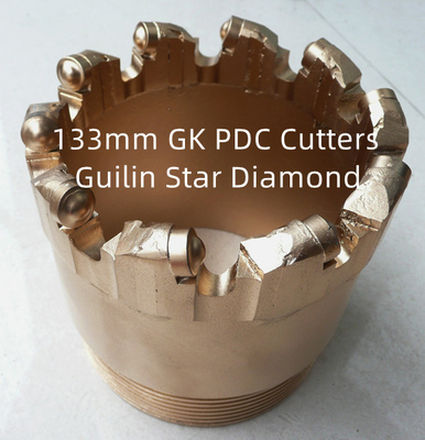 Dauerhafter Durchmesser der PDC-Kernbohrer-Stückchen-133mm für Oberflächenwasser-Brunnenbohrung